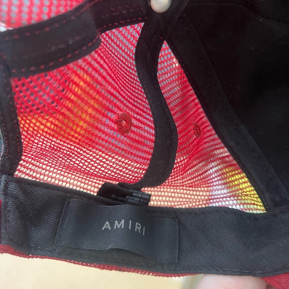 AMIRI Burgundy Mesh Cap